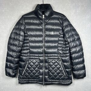 Polo Ralph Lauren Quilted Down Puffer Jacket Black Women’s Size Large